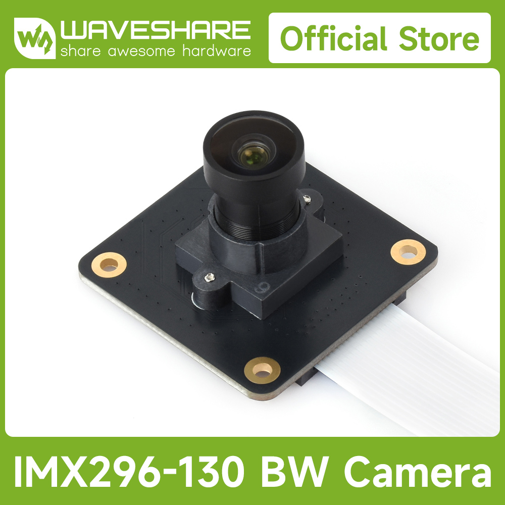 Raspberry Pi Global Shutter Camera Imx296 - كاميرا Waveshare IMX296 1.6MP M12 أحادية،