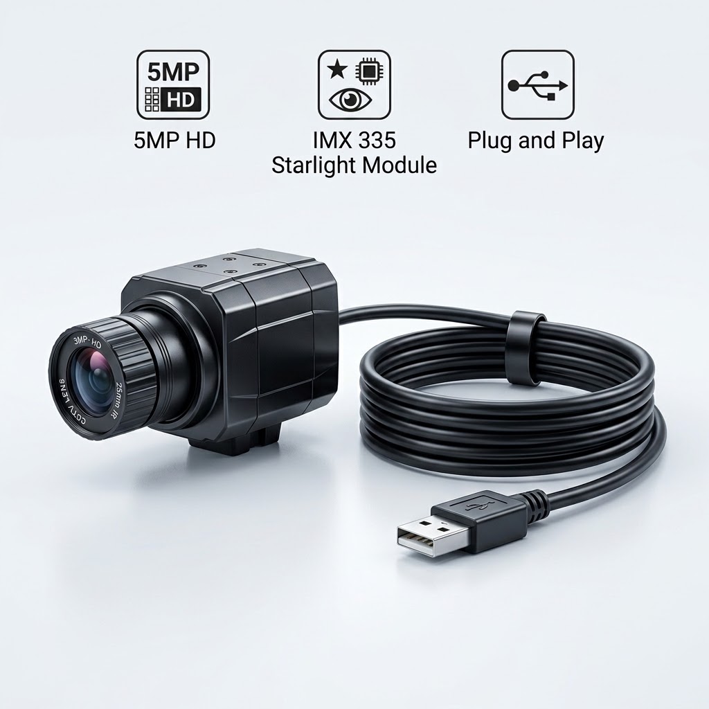 Pi Camera Cable - كاميرا USB بدقة 5 ميجابكسل/1080 بكسل،