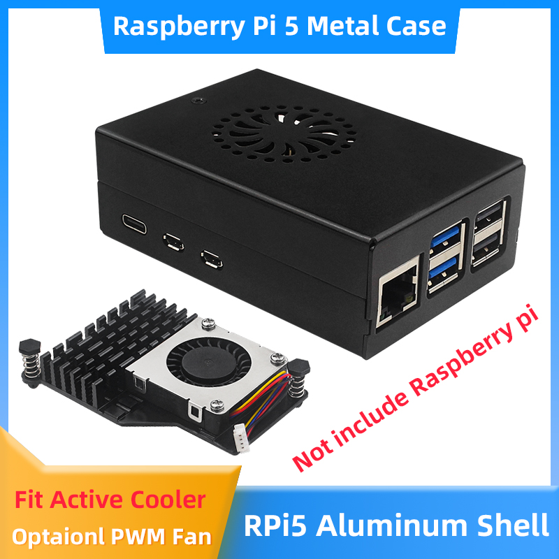Pi Cooler - Raspberry Pi 5 حافظة من سبائك