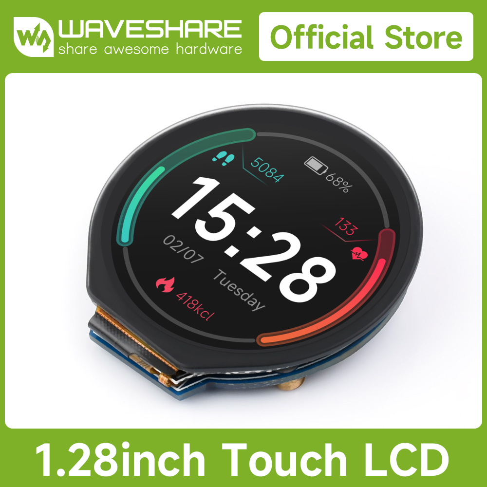 وحدة عرض LCD مستديرة مقاس 1.28 - مراجعة Pi Display وسعره