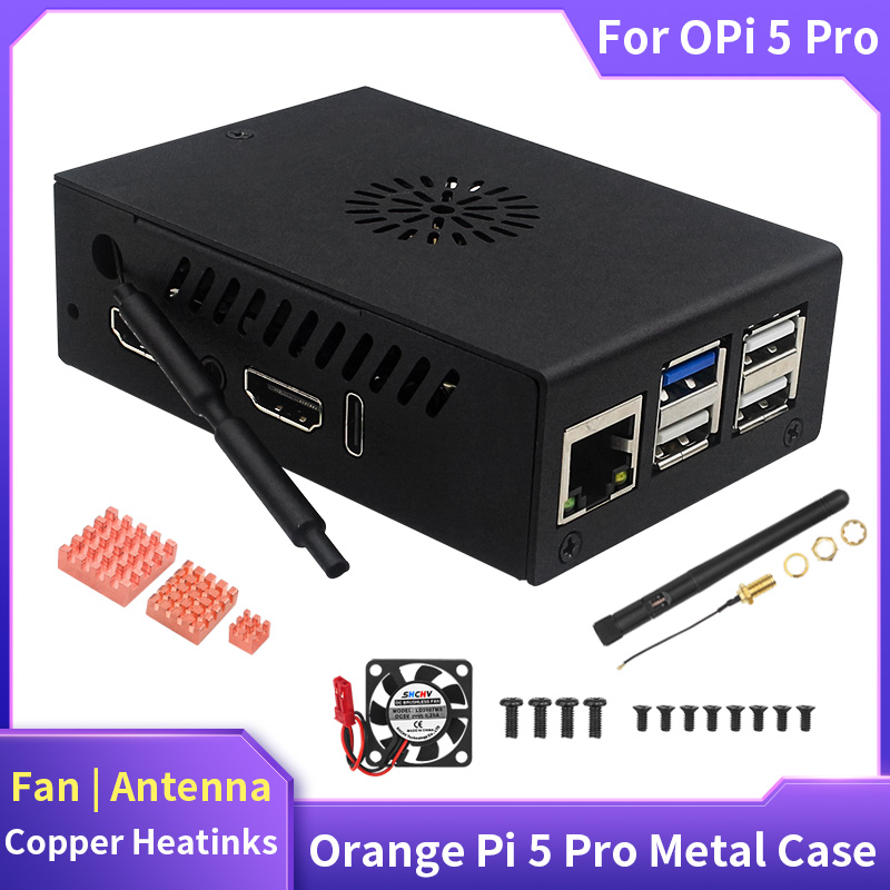 علبة برتقالية Pi 5 Pro ، غلاف  - مراجعة Pi Cooler وسعره