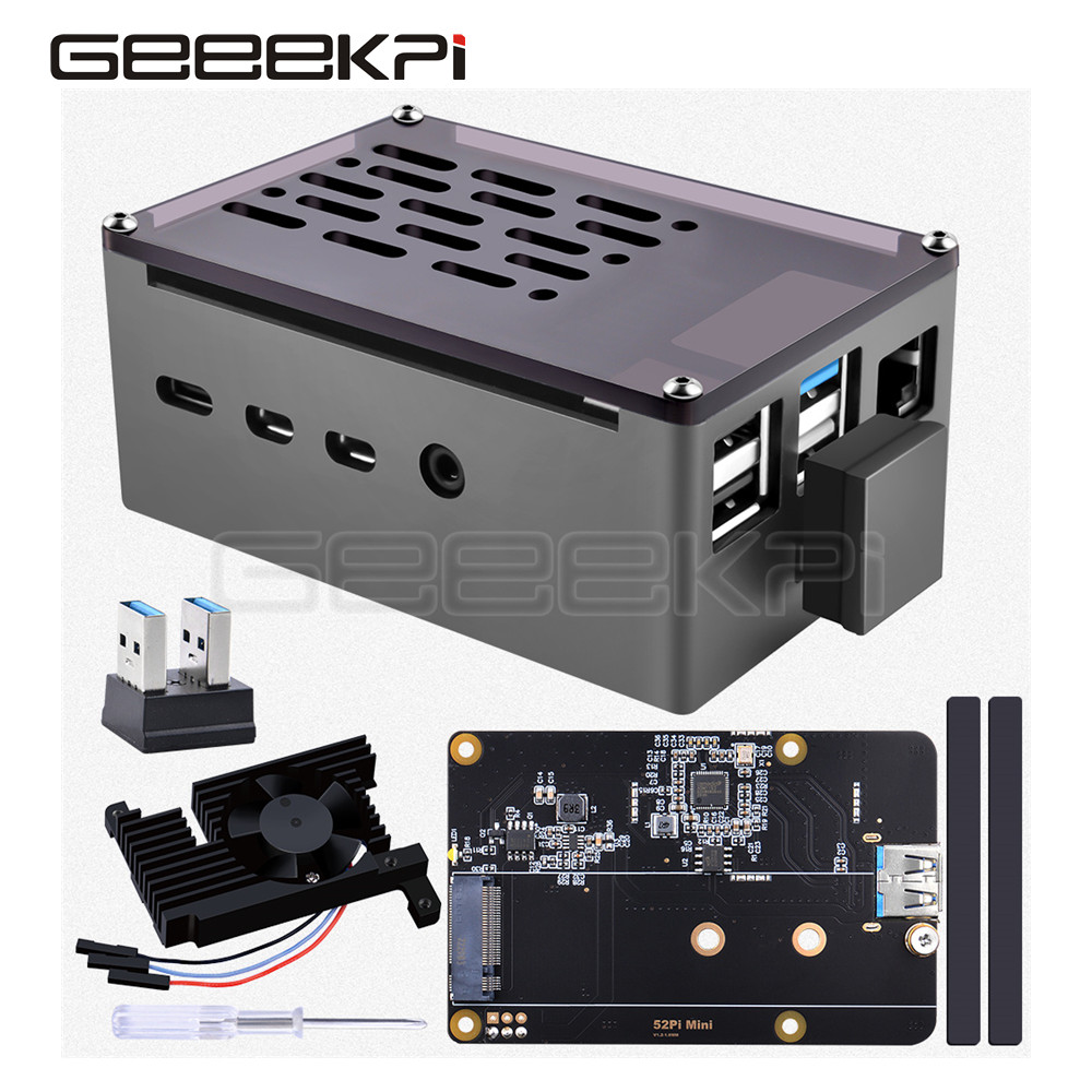 غلاف لبنة من الألومنيوم GeeekP - مراجعة Pi 4 Case وسعره